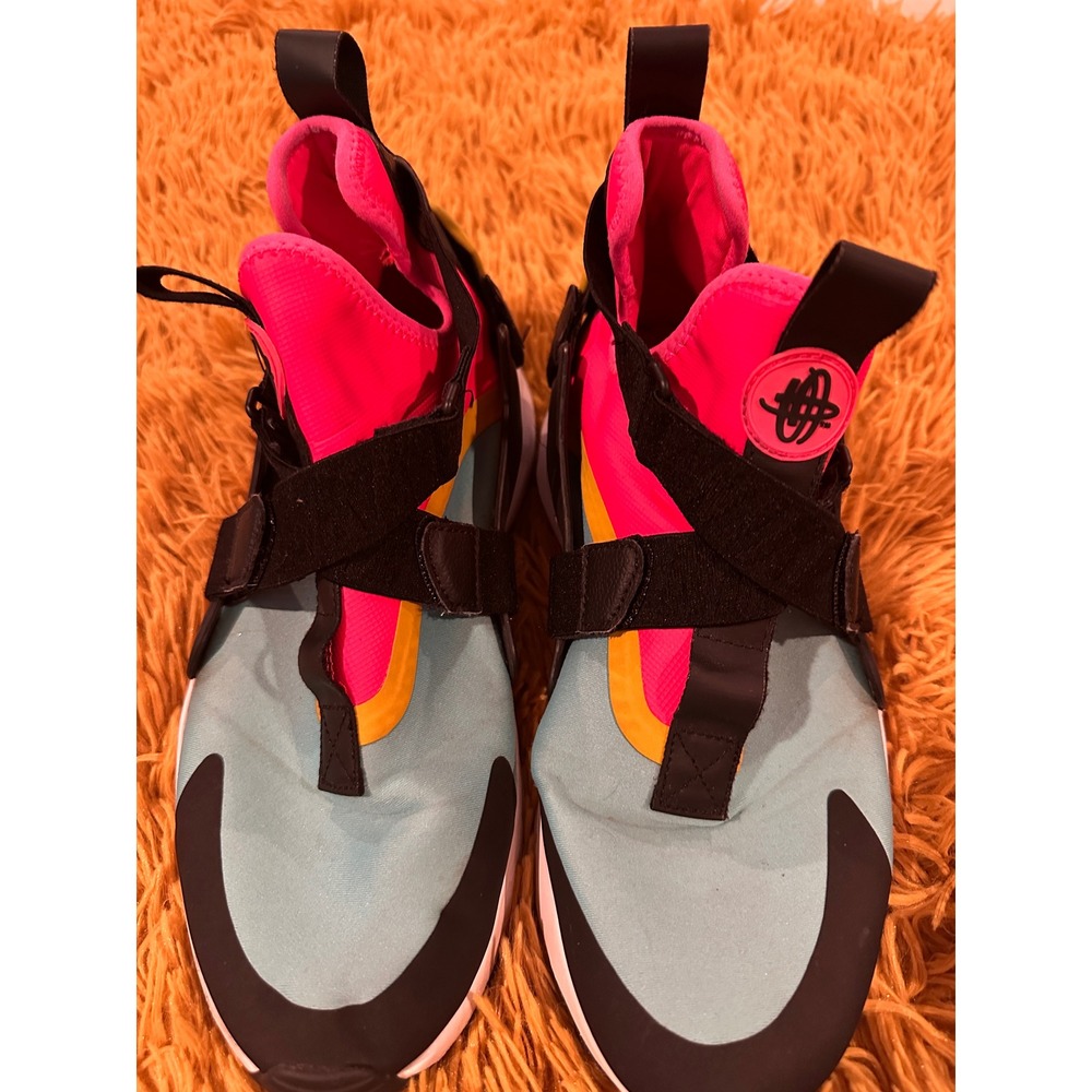 Nike Air Huarache City Women 9.5 Multi Color Aqua Racer Pink AH6787-400 Sneaker - Picture 2 of 10